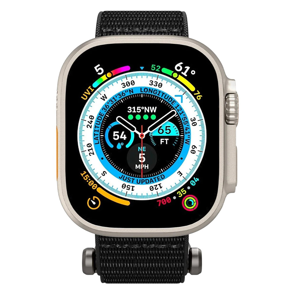 Curea pentru Apple Watch 12/11/10/9/8/7/SE (3/2/1 Gen)/6/5/4/(44mm/45mm)/ Ultra 4/3/2/1 (46mm/49mm) - Spigen DuraPro Flex (AMP02465) - Black