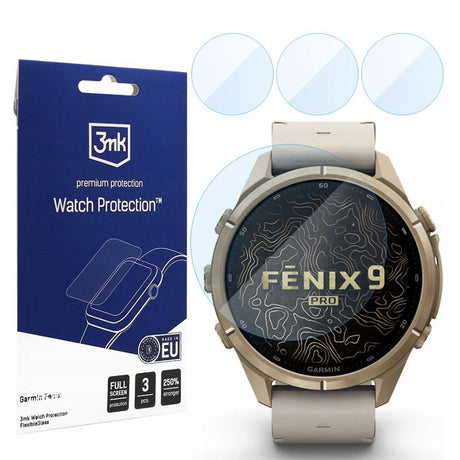 Folie smartwatch 3mk transparentă pentru Garmin Fenix 9 Pro 43mm