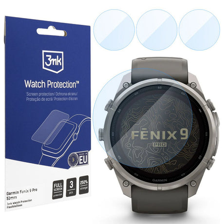 Folie smartwatch 3mk transparentă pentru Garmin Fenix 9 Pro 51mm