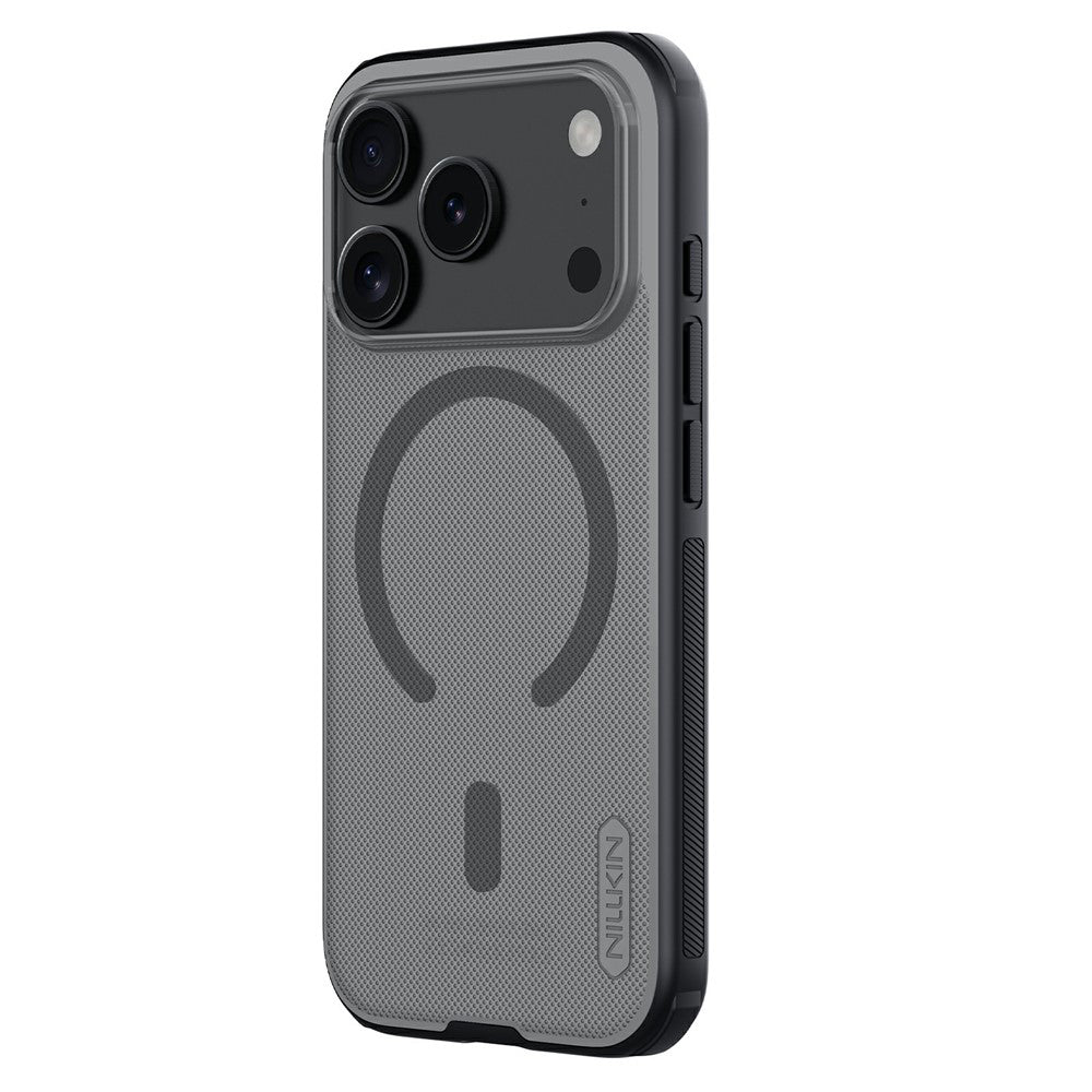 Husa de protectie Nillkin Super Frosted Shield Pro Magnetic compatibil cu iPhone 17 Pro Max / iPhone 18 Pro Max, Negru Transparent