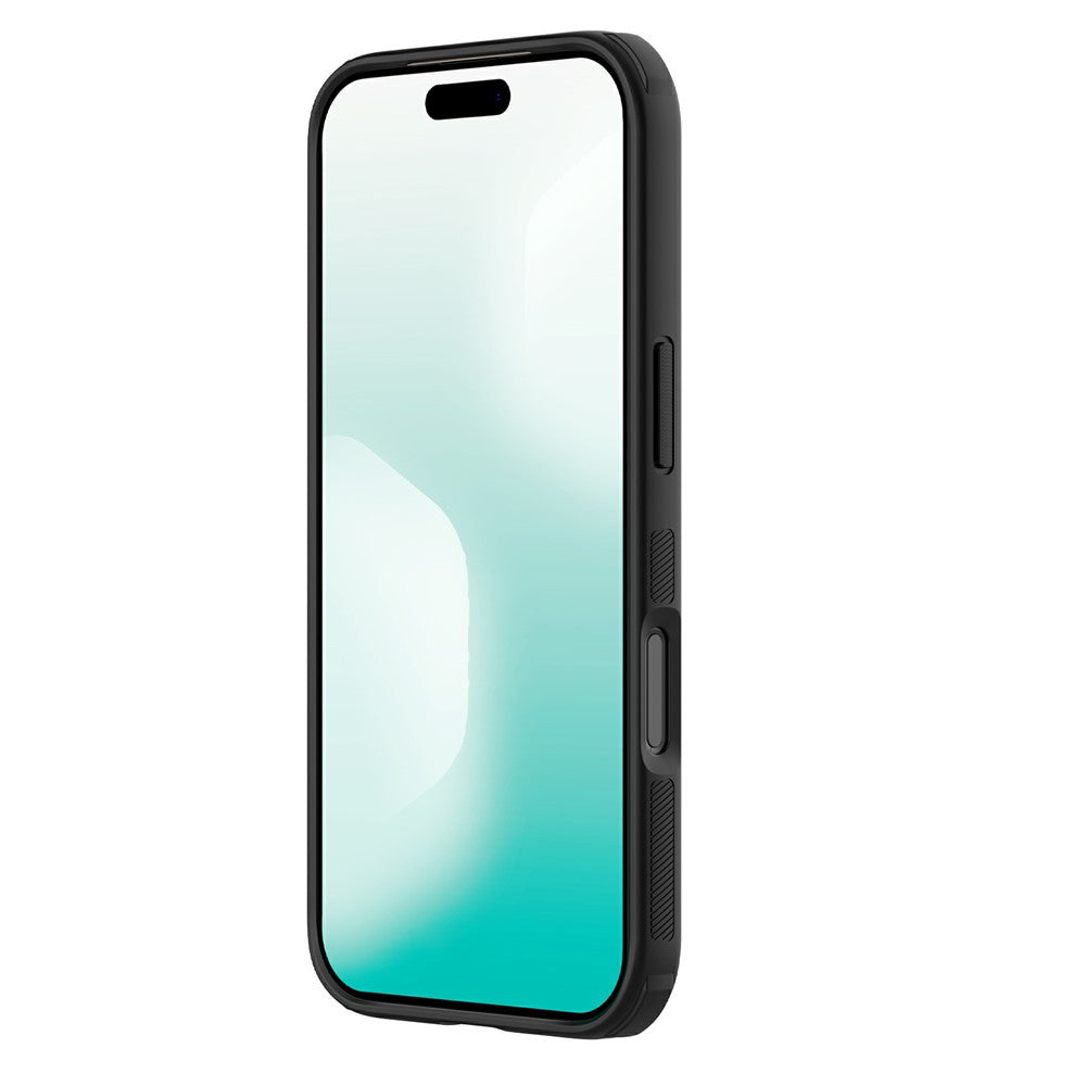 Husa de protectie Nillkin Super Frosted Shield Pro Magnetic compatibil cu iPhone 17 Pro Max / iPhone 18 Pro Max, Negru Transparent