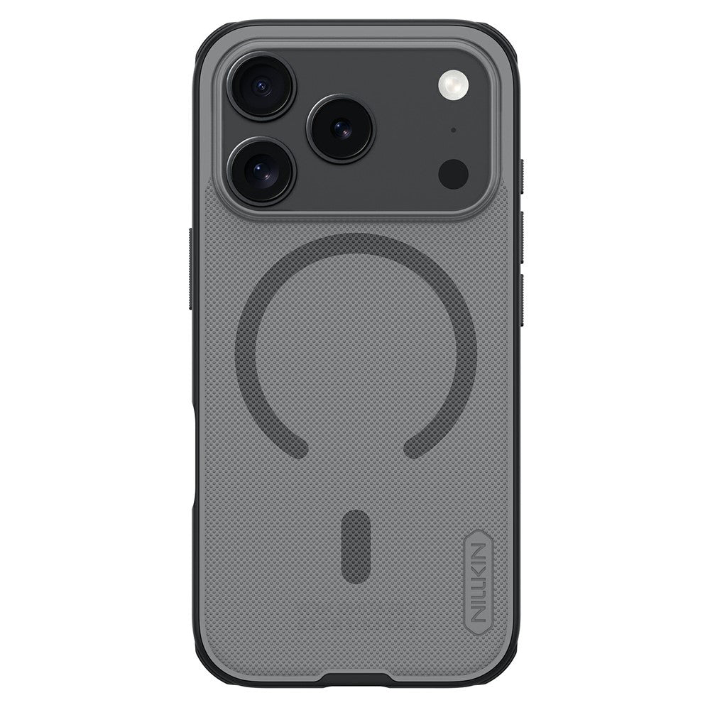Husa de protectie Nillkin Super Frosted Shield Pro Magnetic compatibil cu iPhone 17 Pro Max / iPhone 18 Pro Max, Negru Transparent