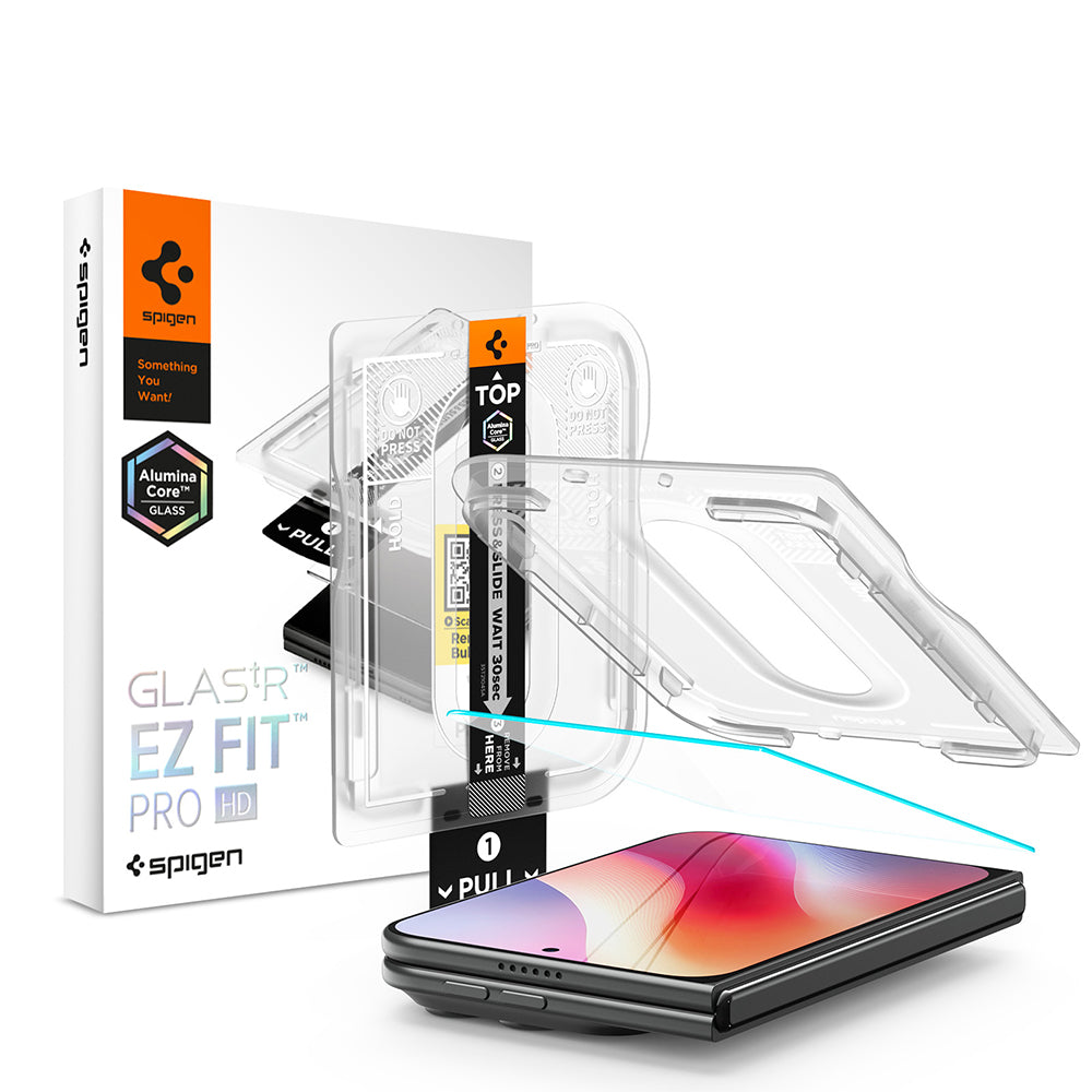 Folie de protectie Spigen Glas.tR EZ-FIT Pro HD compatibil cu iPhone Duo, Transparent