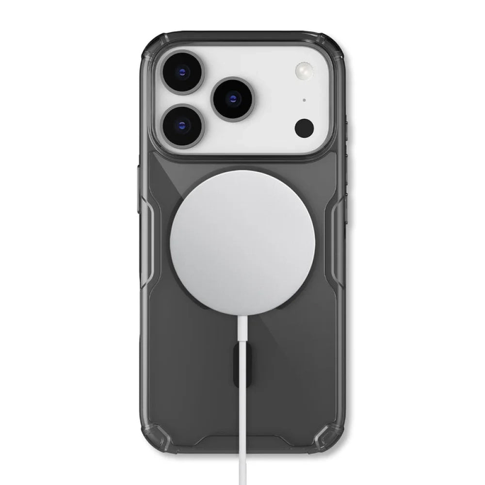 Husa de protectie Nillkin Nature TPU Pro compatibil cu iPhone 17 Pro / iPhone 18 Pro, Negru Transparent