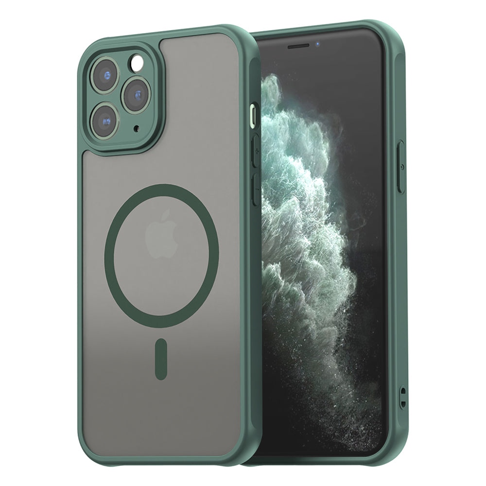 Husa de protectie Techsuit HaloFrost II MagSafe compatibil cu iPhone 11 Pro Max, Verde
