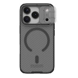 Husa de protectie Nillkin CamShield Pro Magnetic compatibil cu iPhone 17 Pro / iPhone 18 Pro, Negru Transparent