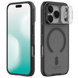 Husa de protectie Nillkin CamShield Pro Magnetic compatibil cu iPhone 17 Pro Max / iPhone 18 Pro Max, Negru Transparent