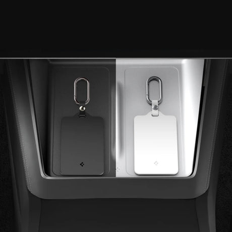 Carcasa Protectie pentru Card Acces Tesla (Set 2) - Spigen (ACP11405) - White / Black