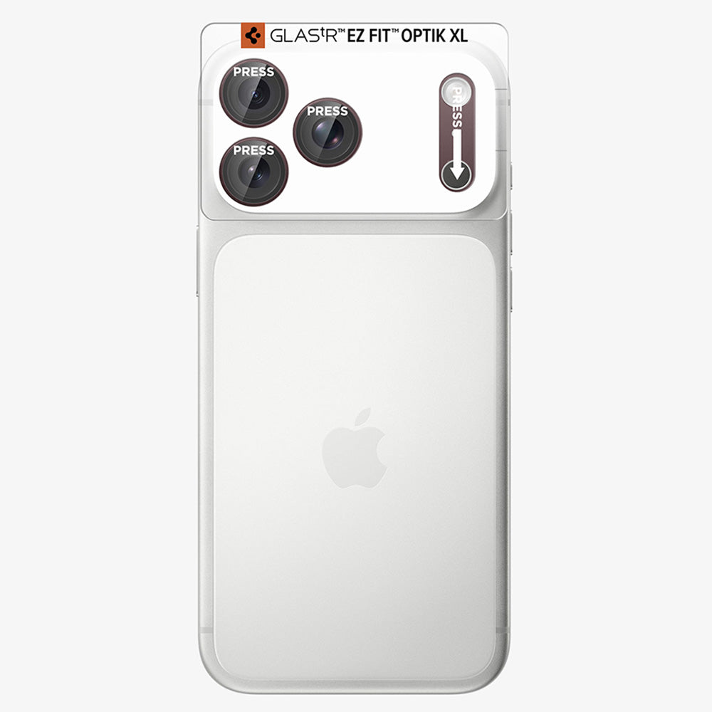Folie de protectie Spigen Optik.tR EZ Fit Pro XL compatibil cu iPhone 18 Pro, Visiniu