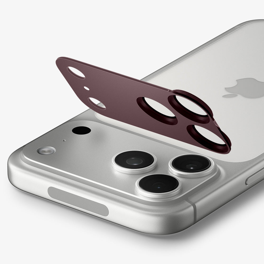 Folie de protectie Spigen Optik.tR EZ Fit Pro XL compatibil cu iPhone 18 Pro, Visiniu
