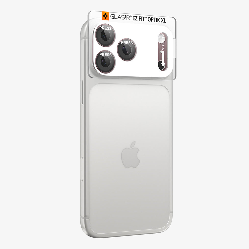 Folie de protectie Spigen Optik.tR EZ Fit Pro XL compatibil cu iPhone 18 Pro Max, Visiniu