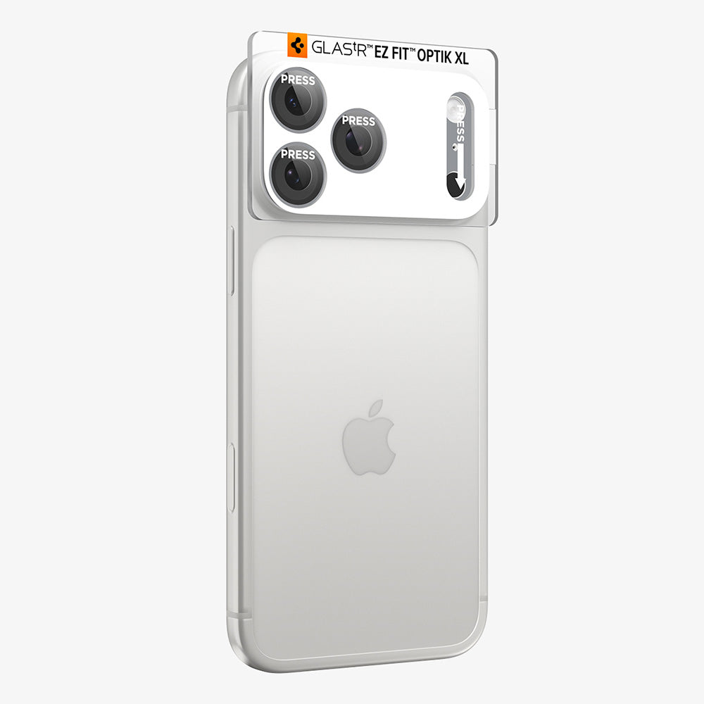 Folie de protectie Spigen Optik.tR EZ Fit Pro XL compatibil cu iPhone 18 Pro, Argintiu
