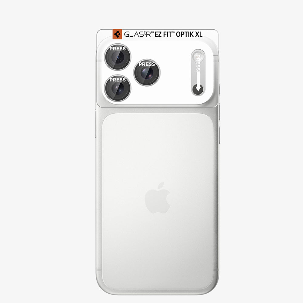 Folie de protectie Spigen Optik.tR EZ Fit Pro XL compatibil cu iPhone 18 Pro Max, Argintiu
