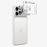 Folie de protectie Spigen Optik.tR EZ Fit Pro XL compatibil cu iPhone 18 Pro Max, Argintiu