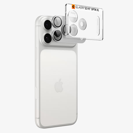 Folie de protectie Spigen Optik.tR EZ Fit Pro XL compatibil cu iPhone 18 Pro Max, Argintiu