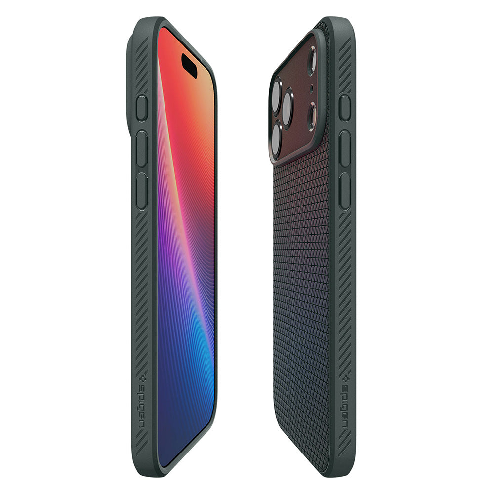 Husa de protectie Spigen Liquid Air compatibil cu iPhone 17 Pro / iPhone 18 Pro, Verde