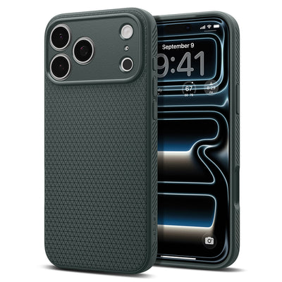 Husa de protectie Spigen Liquid Air compatibil cu iPhone 17 Pro / iPhone 18 Pro, Verde