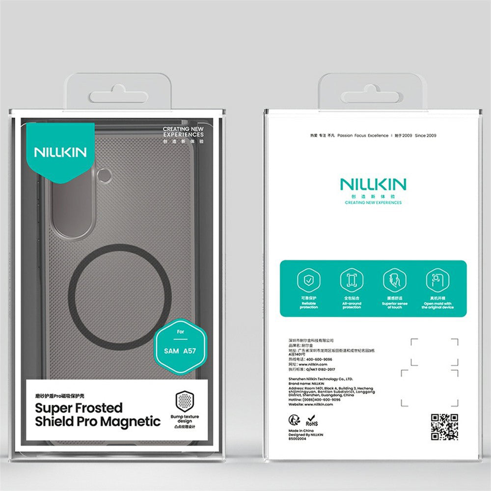 Husa de protectie Nillkin Super Frosted Shield Pro compatibil cu Samsung Galaxy A57 5G, Negru Transparent