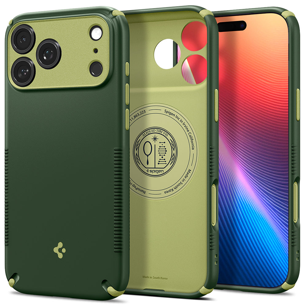 Husa de protectie Spigen Caseology Nano Pop compatibil cu iPhone 18 Pro / iPhone 17 Pro, Verde
