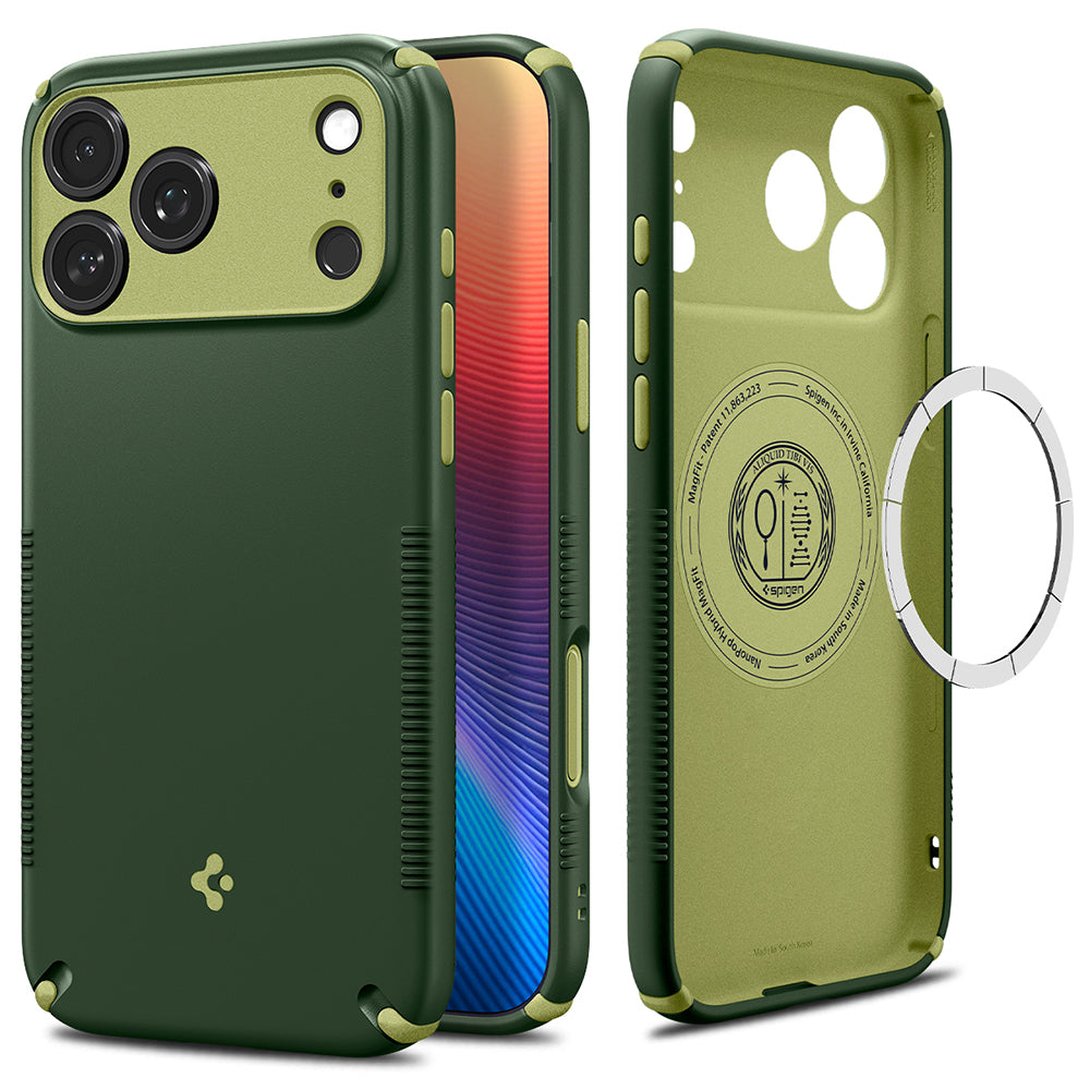 Husa de protectie Spigen Caseology Nano Pop compatibil cu iPhone 17 Pro Max / iPhone 18 Pro Max, Verde