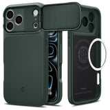 Husa de protectie Spigen Optik Armor compatibil cu iPhone 18 Pro / iPhone 17 Pro, Verde