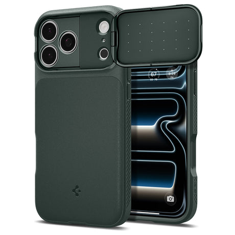 Husa de protectie Spigen Optik Armor compatibil cu iPhone 18 Pro / iPhone 17 Pro, Verde