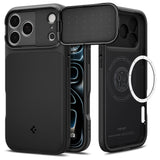Husa de protectie Spigen Optik Armor compatibil cu iPhone 17 Pro Max / iPhone 18 Pro Max, Negru
