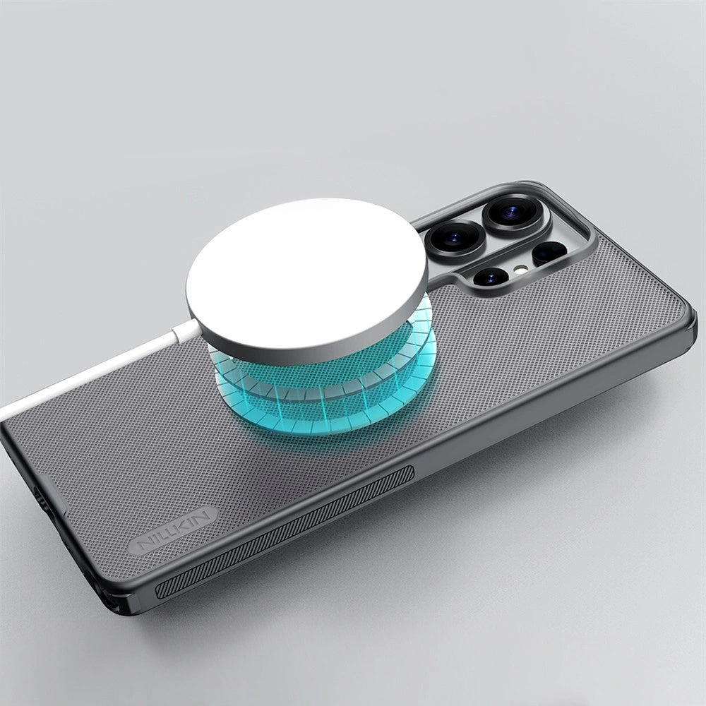 Husa de protectie Nillkin Super Frosted Shield Pro Magnetic compatibil cu Samsung Galaxy S26 Ultra, Negru Transparent