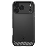 Husa de protectie Spigen Rugged Armor compatibil cu iPhone 18 Pro Max / iPhone 17 Pro Max, Negru