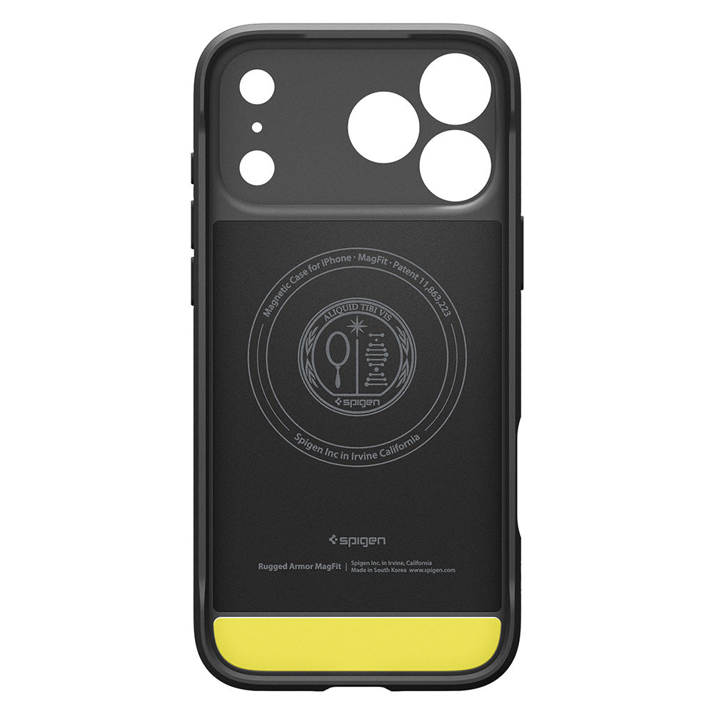 Husa de protectie Spigen Rugged Armor compatibil cu iPhone 17 Pro / iPhone 18 Pro, Negru