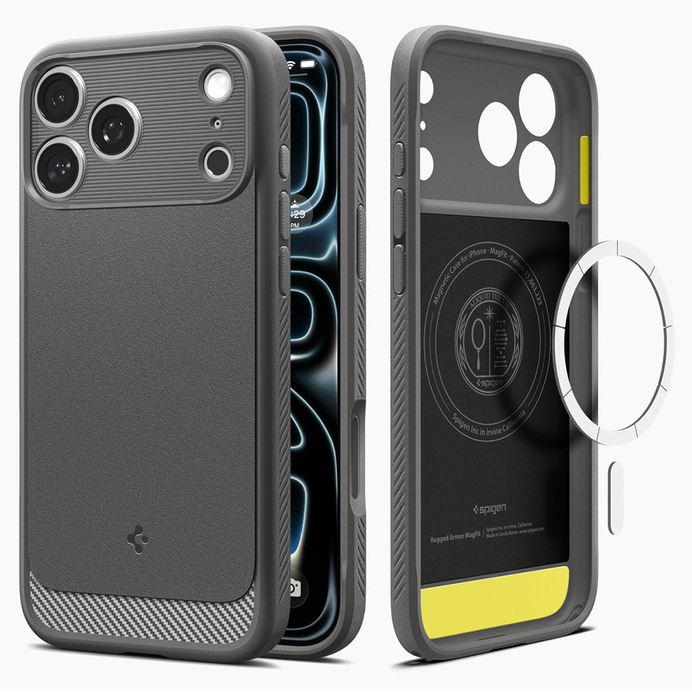 Husa de protectie Spigen Rugged Armor compatibil cu iPhone 18 Pro Max / iPhone 17 Pro Max, Gri