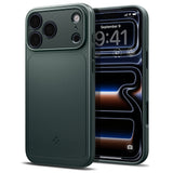 Husa de protectie Spigen Thin Fit compatibil cu iPhone 17 Pro / iPhone 18 Pro, Verde inchis