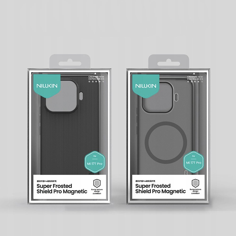 Husa de protectie Nillkin Super Frosted Shield Pro compatibil cu Xiaomi 17T Pro, Negru Transparent