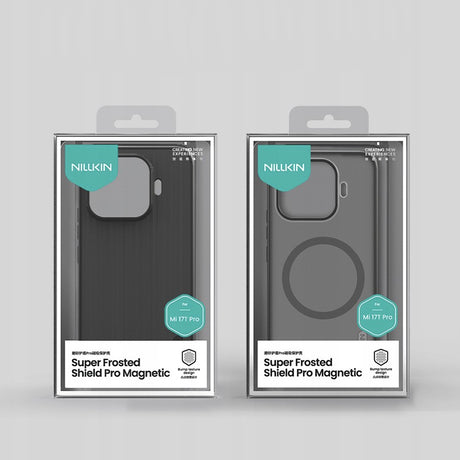 Husa de protectie Nillkin Super Frosted Shield Pro compatibil cu Xiaomi 17T Pro, Negru Transparent