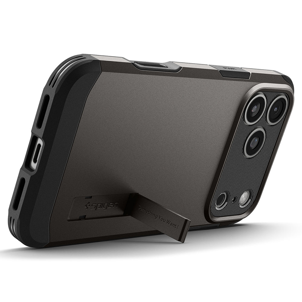 Husa de protectie Spigen Tough Armor compatibil cu iPhone 18 Pro / iPhone 17 Pro, Gri