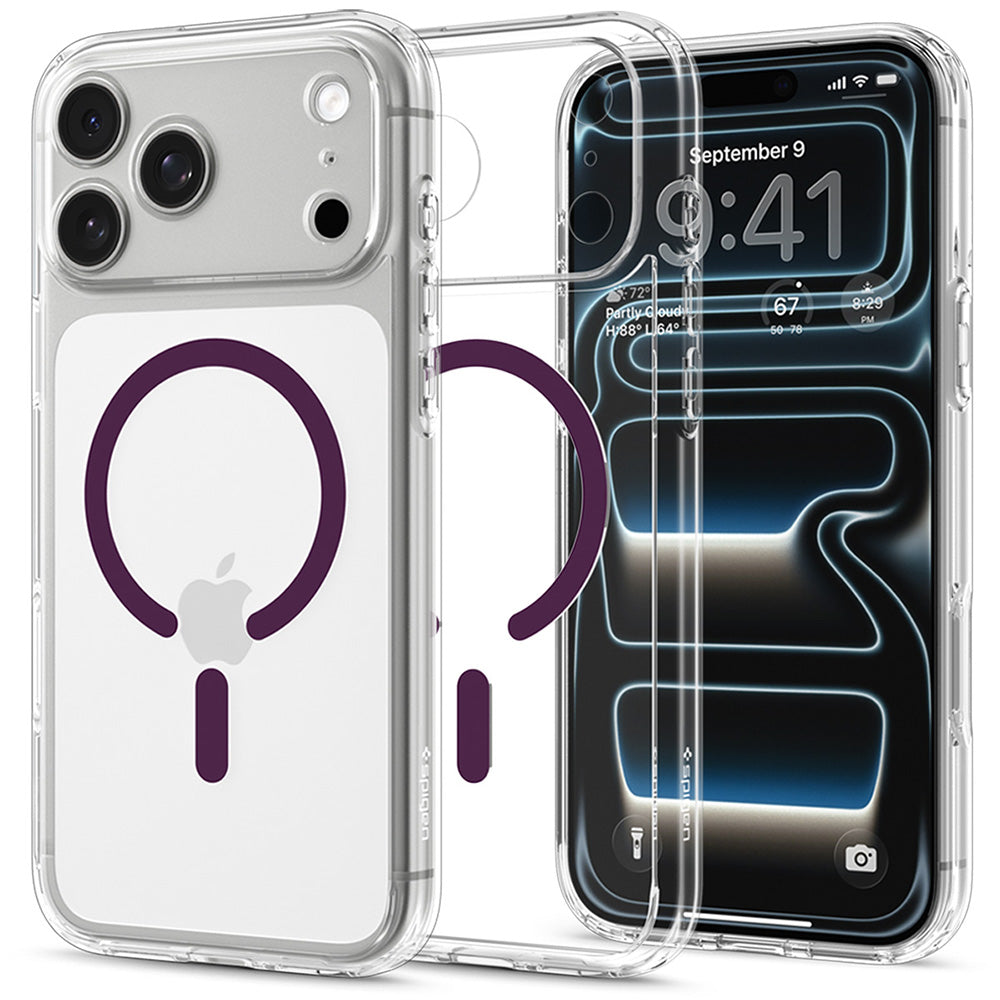 Husa de protectie Spigen Ultra Hybrid compatibil cu iPhone 17 Pro / iPhone 18 Pro, Transparent