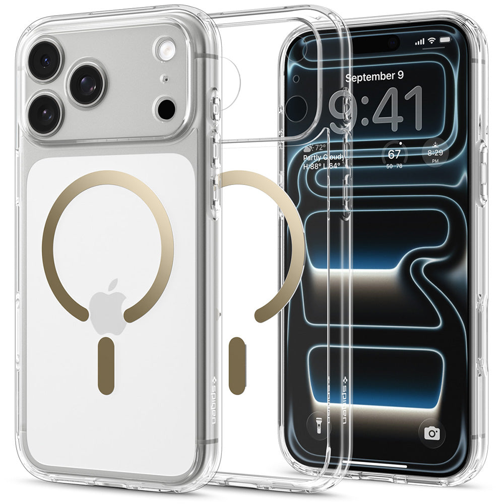 Husa de protectie Spigen Ultra Hybrid compatibil cu iPhone 17 Pro Max / iPhone 18 Pro Max, Auriu
