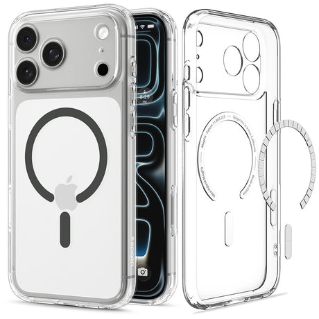 Husa de protectie Spigen Ultra Hybrid compatibil cu iPhone 17 Pro / iPhone 18 Pro, Transparent