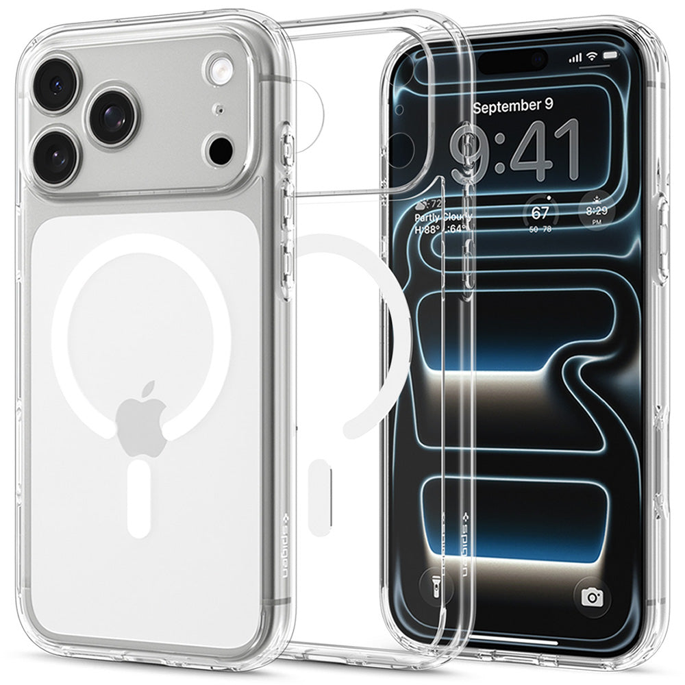 Husa de protectie Spigen Ultra Hybrid compatibil cu iPhone 17 Pro Max / iPhone 18 Pro Max, Alb