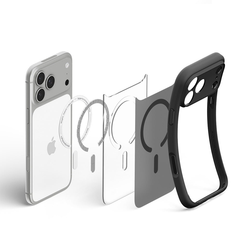 Husa de protectie Spigen Ultra Hybrid compatibil cu iPhone 17 Pro Max / iPhone 18 Pro Max, Negru