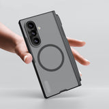 Husa de protectie Nillkin Super Frosted Shield Fold compatibil cu Samsung Galaxy Z Fold8 Ultra, Negru Transparent