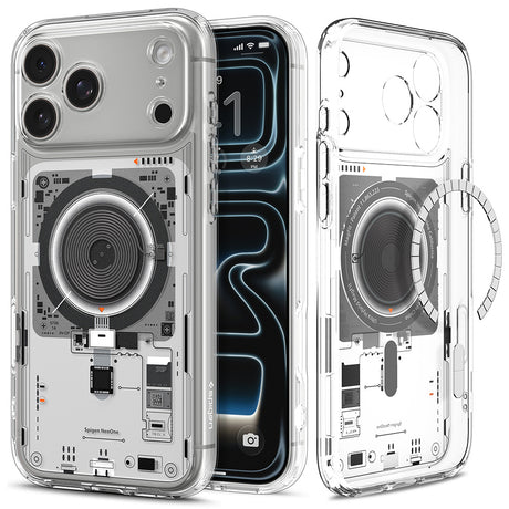 Husa de protectie Spigen Ultra Hybrid compatibil cu iPhone 17 Pro Max / iPhone 18 Pro Max, Gri