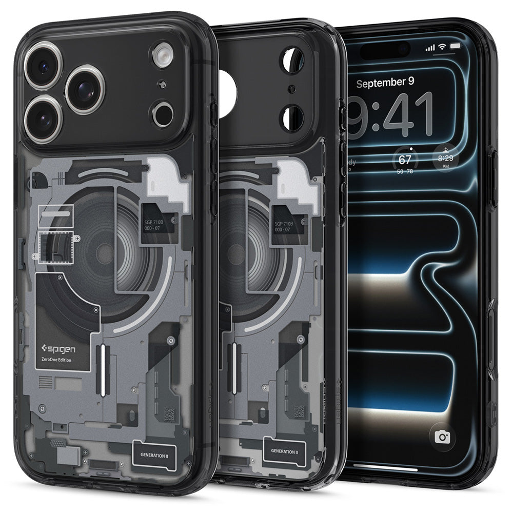 Husa de protectie Spigen Ultra Hybrid compatibil cu iPhone 17 Pro / iPhone 18 Pro, Negru