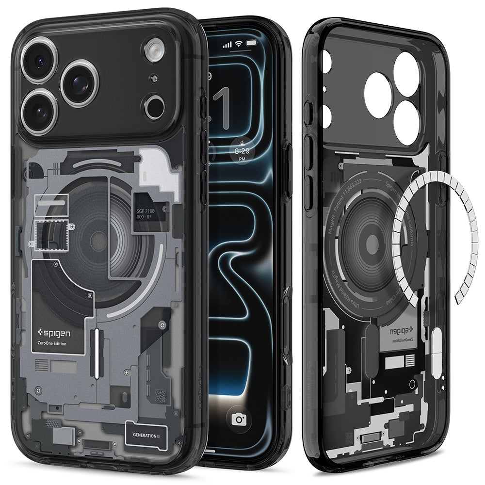 Husa de protectie Spigen Ultra Hybrid compatibil cu iPhone 17 Pro / iPhone 18 Pro, Negru