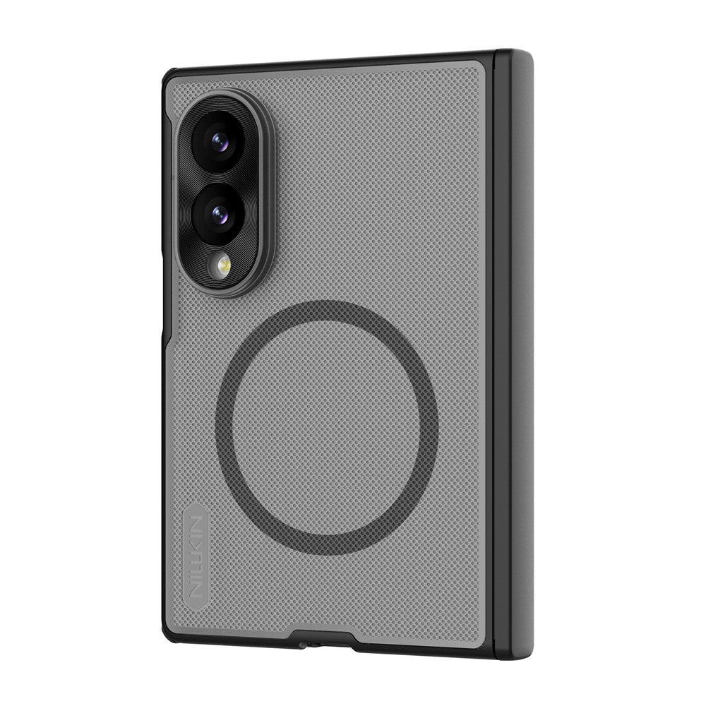 Husa de protectie Nillkin Super Frosted Shield Fold Magnetic compatibil cu Samsung Galaxy Z Fold8, Negru Transparent