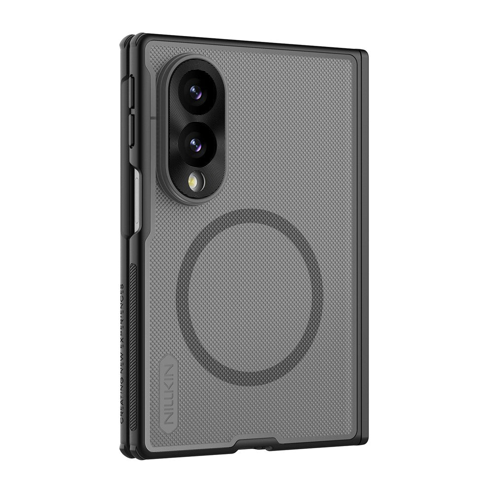 Husa de protectie Nillkin Super Frosted Shield Fold Magnetic compatibil cu Samsung Galaxy Z Fold8, Negru Transparent