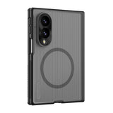 Husa de protectie Nillkin Super Frosted Shield Fold Magnetic compatibil cu Samsung Galaxy Z Fold8, Negru Transparent