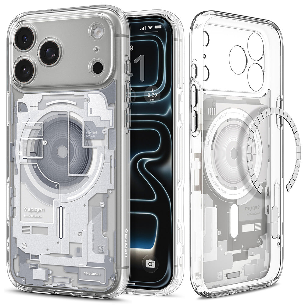 Husa de protectie Spigen Ultra Hybrid compatibil cu iPhone 17 Pro / iPhone 18 Pro, Alb