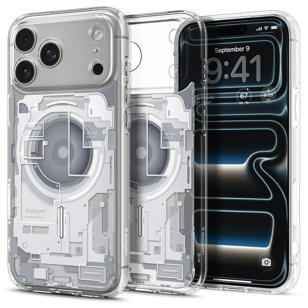 Husa de protectie Spigen Ultra Hybrid compatibil cu iPhone 17 Pro Max / iPhone 18 Pro Max, Alb