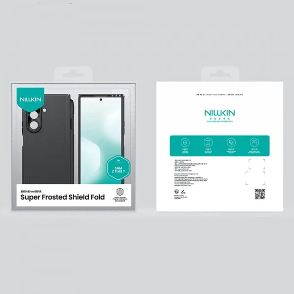 Husa de protectie Nillkin Super Frosted Shield Fold compatibil cu Samsung Galaxy Z Fold7, Negru